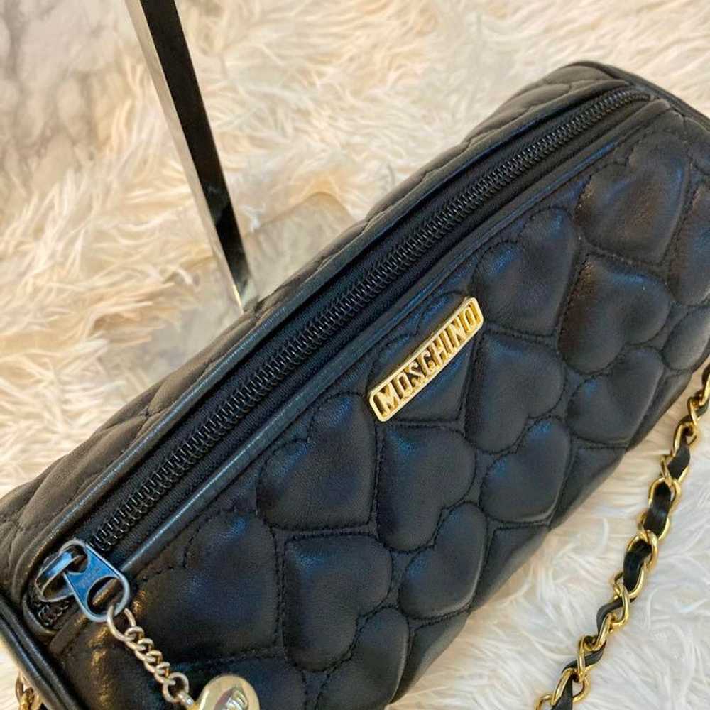 Excellent quality Moschino chain bag, quilting le… - image 5