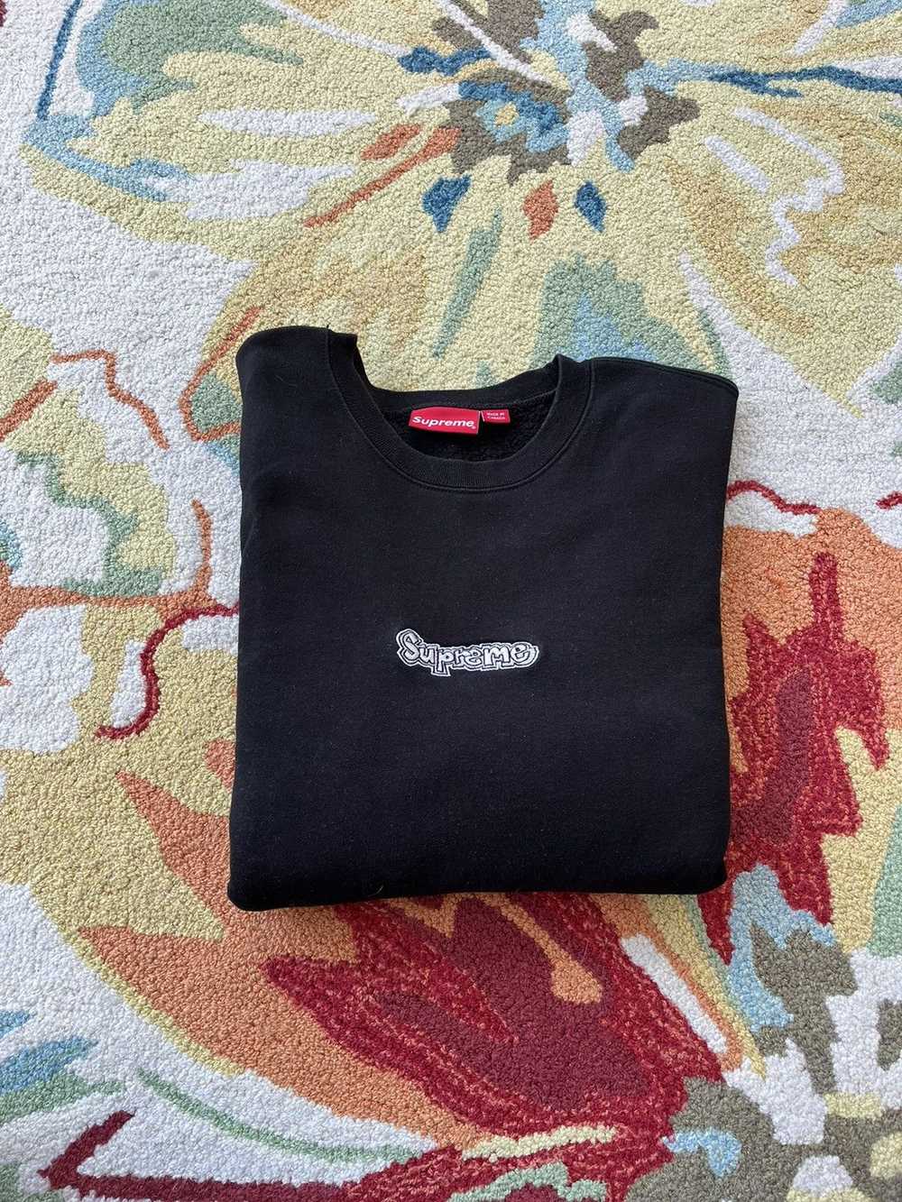 Supreme Supreme Gonz Logo Crewneck SS21 Black - image 1