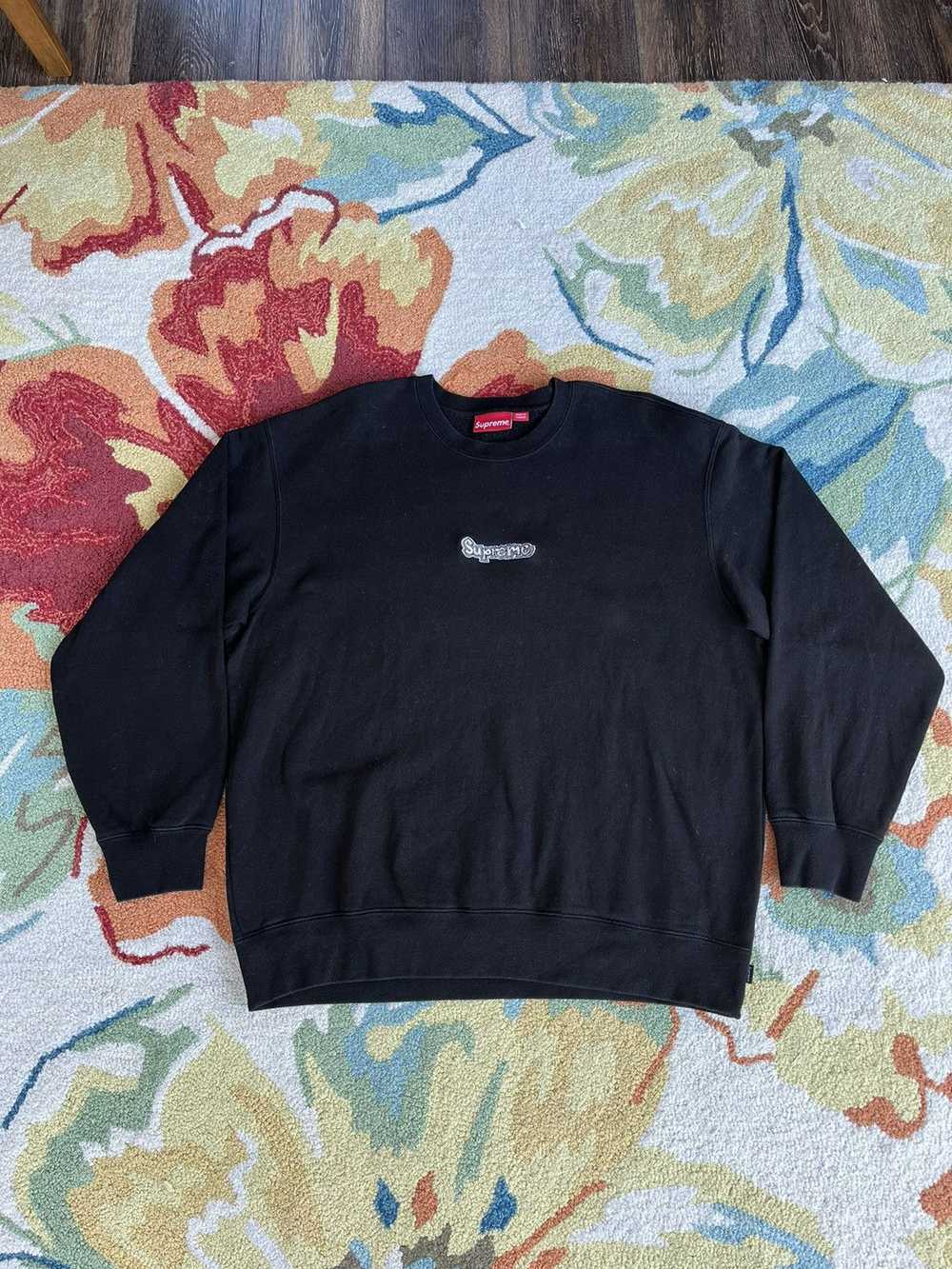 Supreme Supreme Gonz Logo Crewneck SS21 Black - image 2