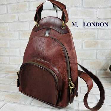 M. London Leather 2-Way Backpack Handbag for Women