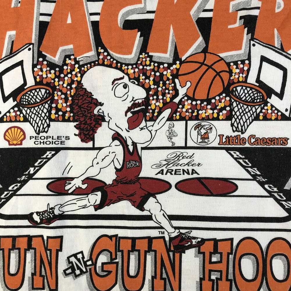 Fruit Of The Loom × Vintage Red Hacker Basketball… - image 5