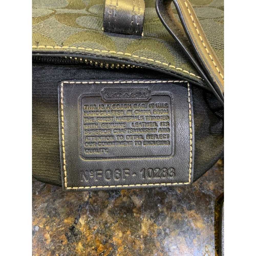 Vintage Coach Signature C Sufflette Black Canvas … - image 10