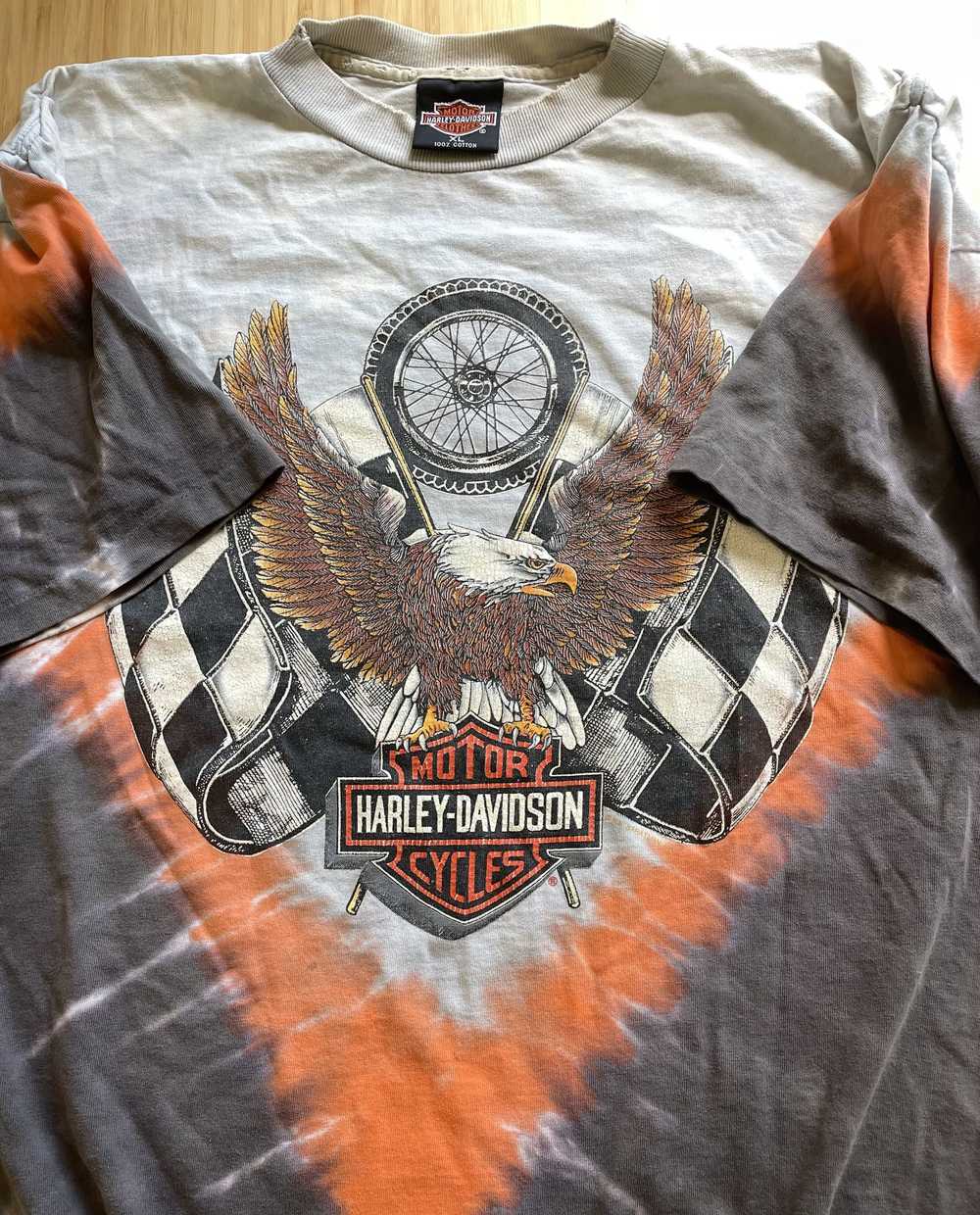 Harley Davidson × Vintage Vintage Tie Dye Harley … - image 1