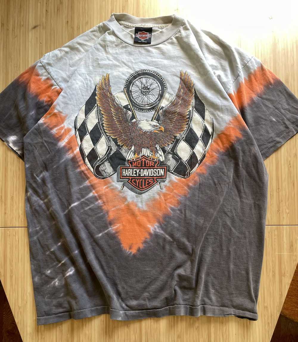 Harley Davidson × Vintage Vintage Tie Dye Harley … - image 3