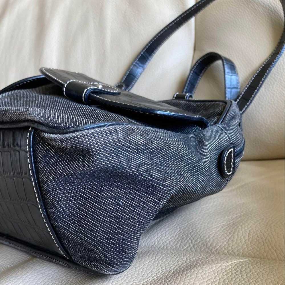 AIGNER Long Handle Boston Bag Dark Gray - image 9