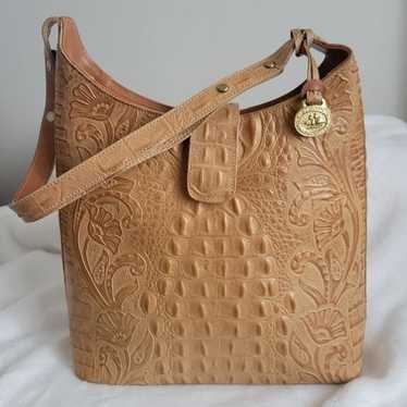 Vintage Brahmin Tooled Leather Purse