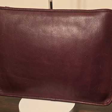 Coach Bonnie Cashin's Burgundy Leather Portfolio/C