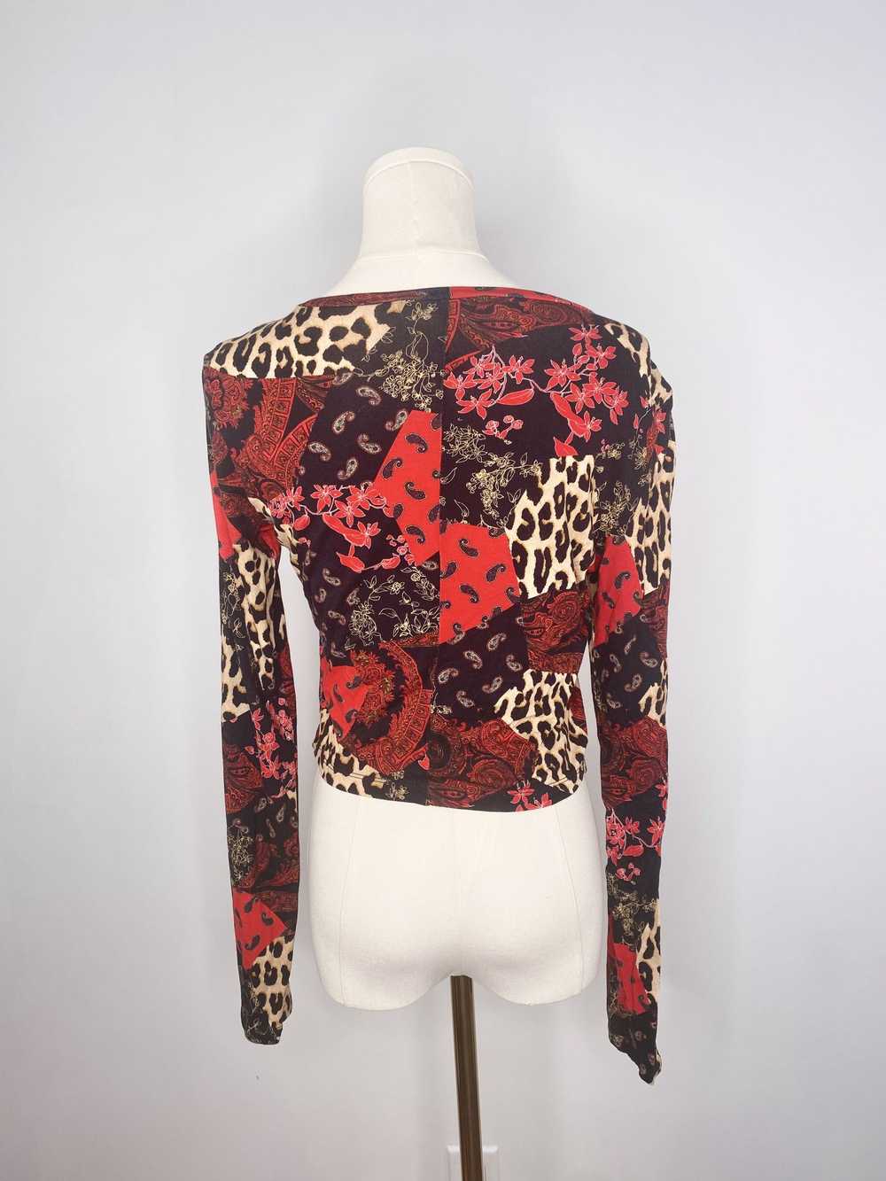 Alice + Olivia Patchwork Leopard & Paisley Sweate… - image 7