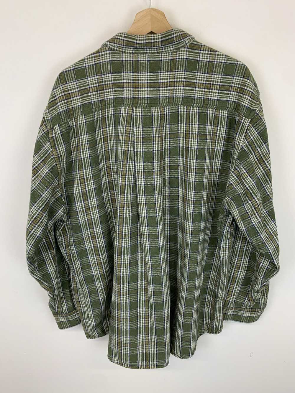 Flannel × Streetwear × Vintage Vintage 1990s Gree… - image 3