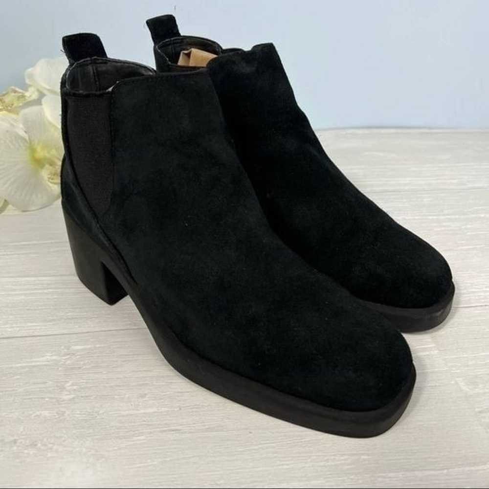 Vintage Active Air Black Suede Square Toe Ankle B… - image 2