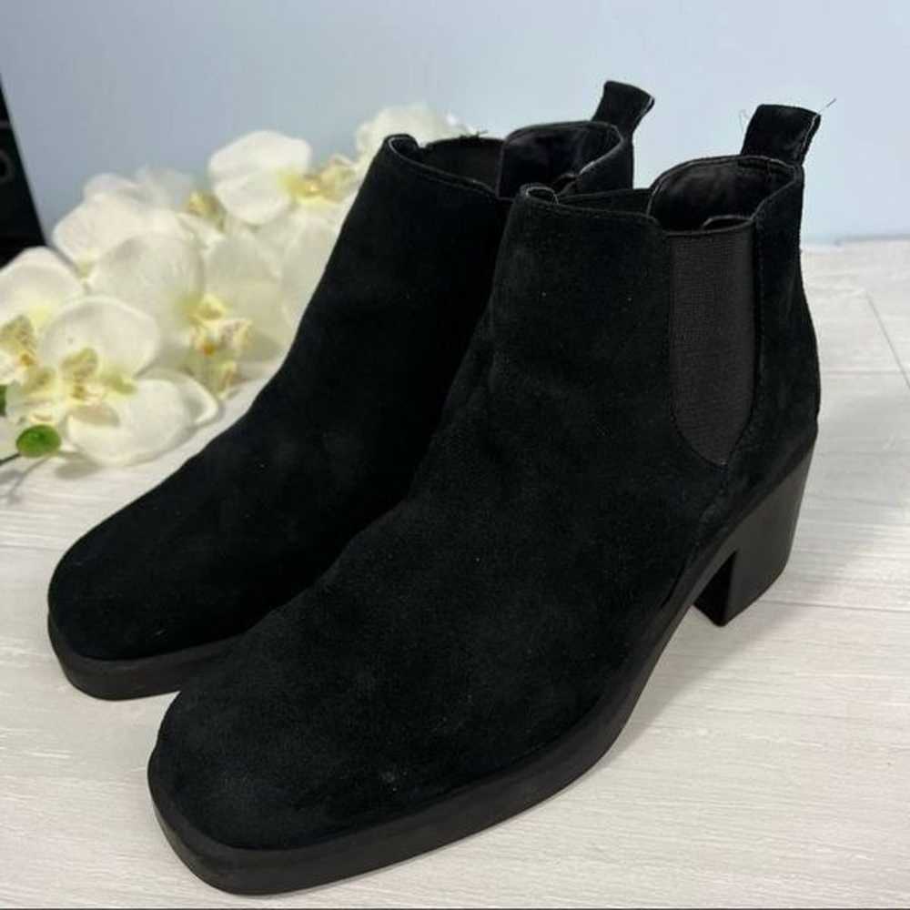 Vintage Active Air Black Suede Square Toe Ankle B… - image 9