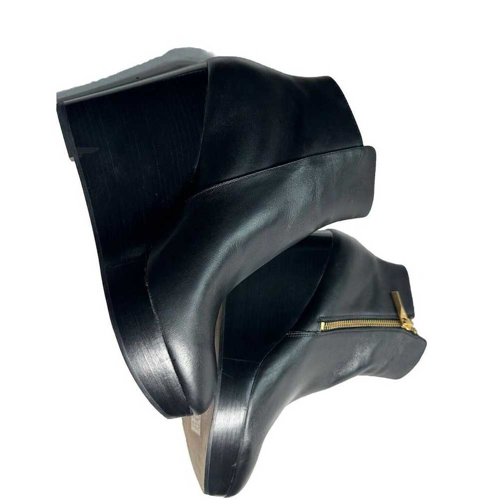 Michael Kors Women's Black Leather Wedge Heel Ank… - image 6