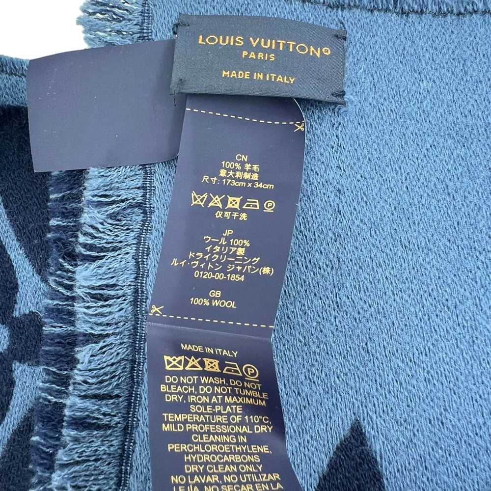 Louis Vuitton Monogram Vivienne Scarf Navy - image 3