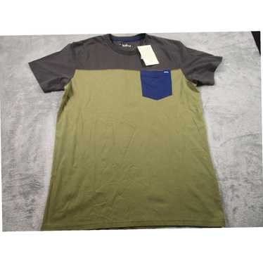 KAVU Casual Large Green Short Sleeve Men's Crew Ne