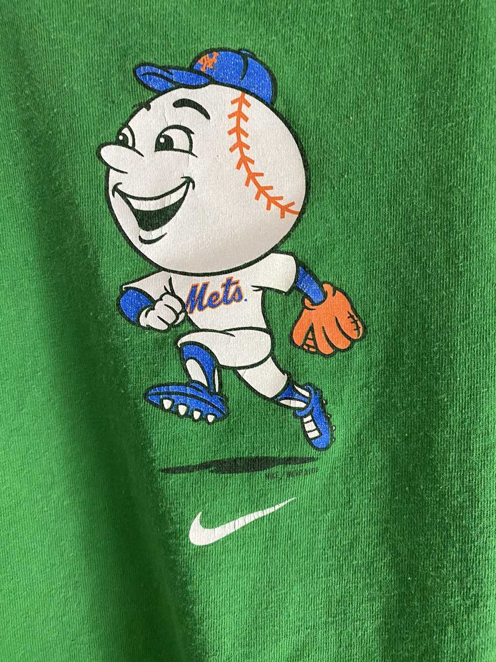 MLB × Nike × Vintage Vintage Nike Mr Met shirt NY… - image 2