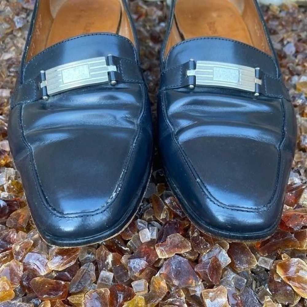 Vintage Ralph Lauren Navy-Blue Loafers Leather Sh… - image 7