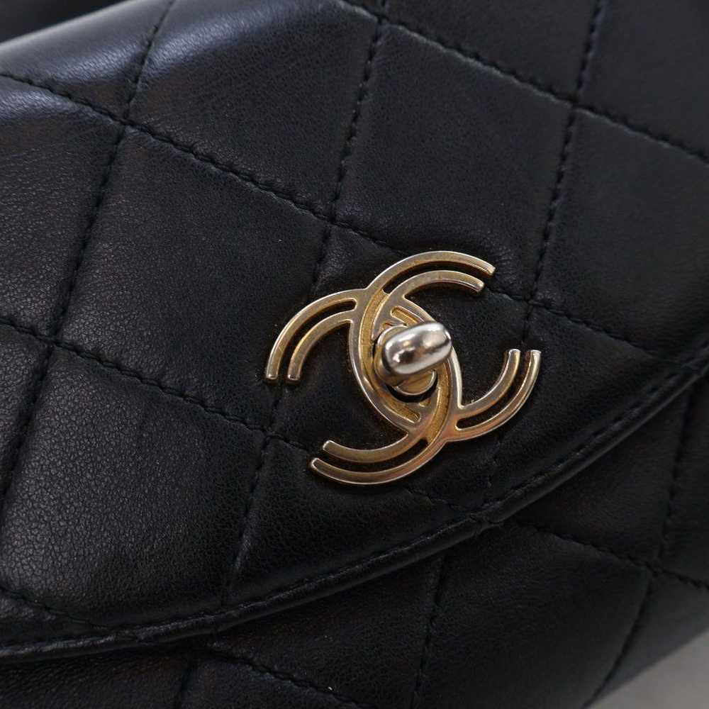 Chanel Chanel Seasonal Top Handle Flap Black Calf… - image 4