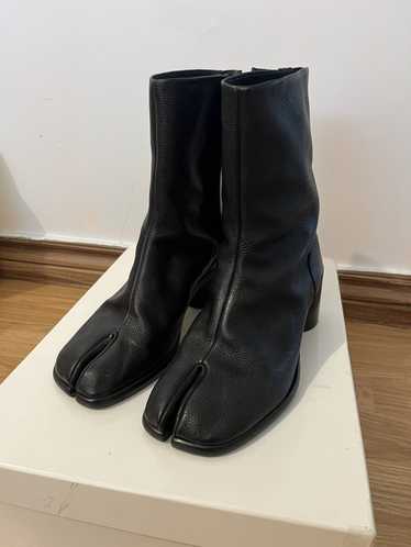 Maison Margiela Black Mid Heel Tabi Ankle Boots - image 1