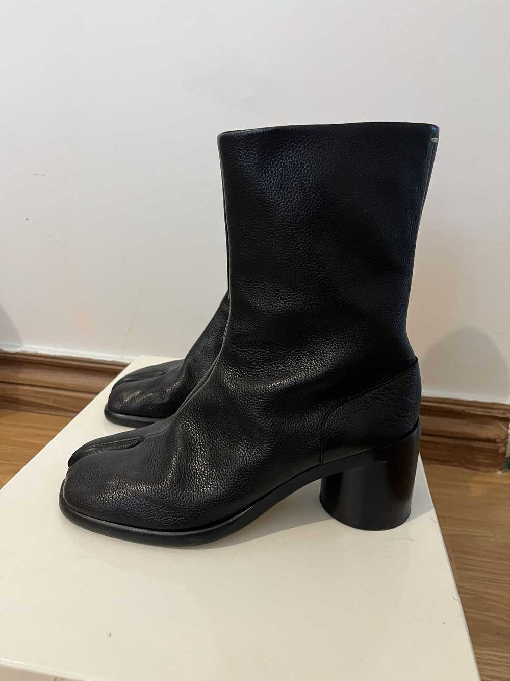 Maison Margiela Black Mid Heel Tabi Ankle Boots - image 2