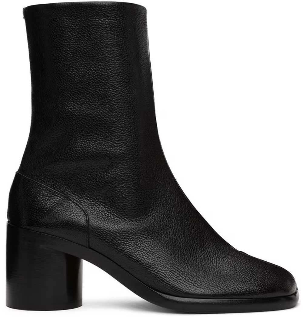 Maison Margiela Black Mid Heel Tabi Ankle Boots - image 5