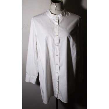 Vintage Elegant Fitted White Long Sleeve Button F… - image 1