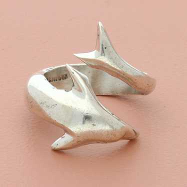 Sterling Silver taxco mexico sterling silver dolp… - image 1