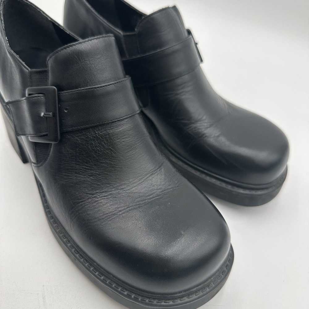 Vintage 90's Y2K Cloud9 Chunky Platform Black Buc… - image 4