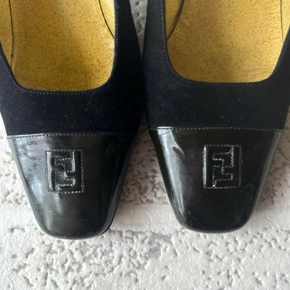 FENDI pumps, suede patent, size 36. - image 5