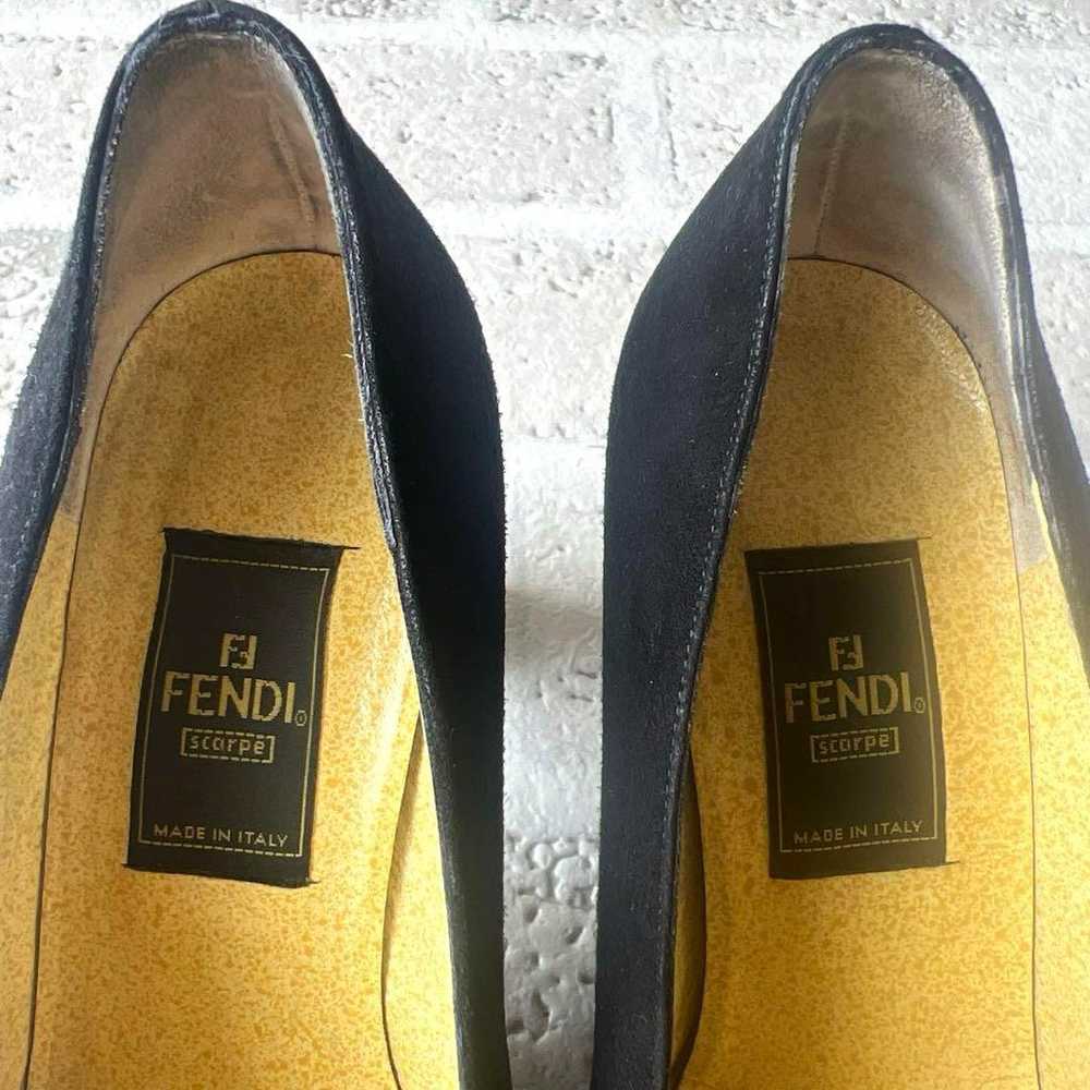 FENDI pumps, suede patent, size 36. - image 8