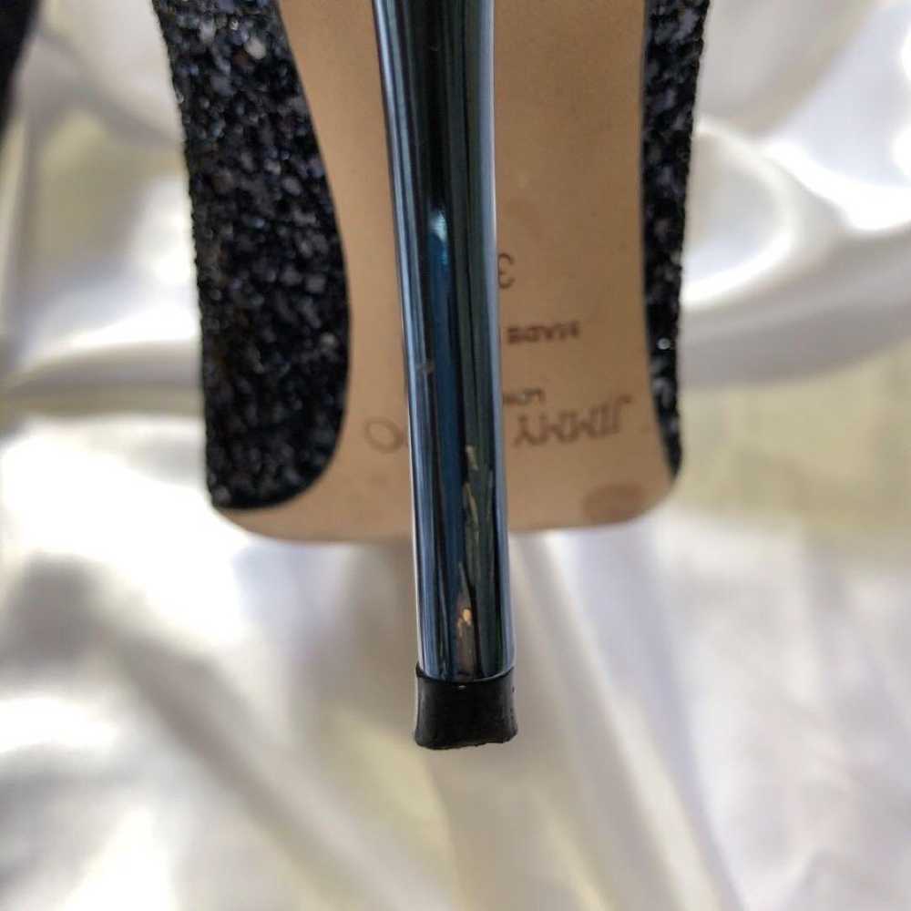 【Excellent Condition】Jimmy Choo Glitter Pumps Hee… - image 10