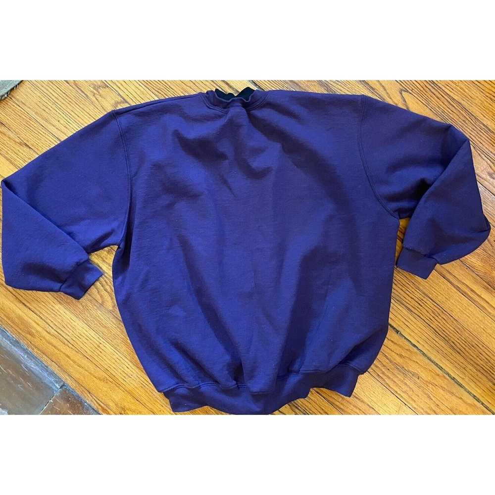 Unbrnd Vtg Top Stitch Sweatshirt Double Collar Wo… - image 4