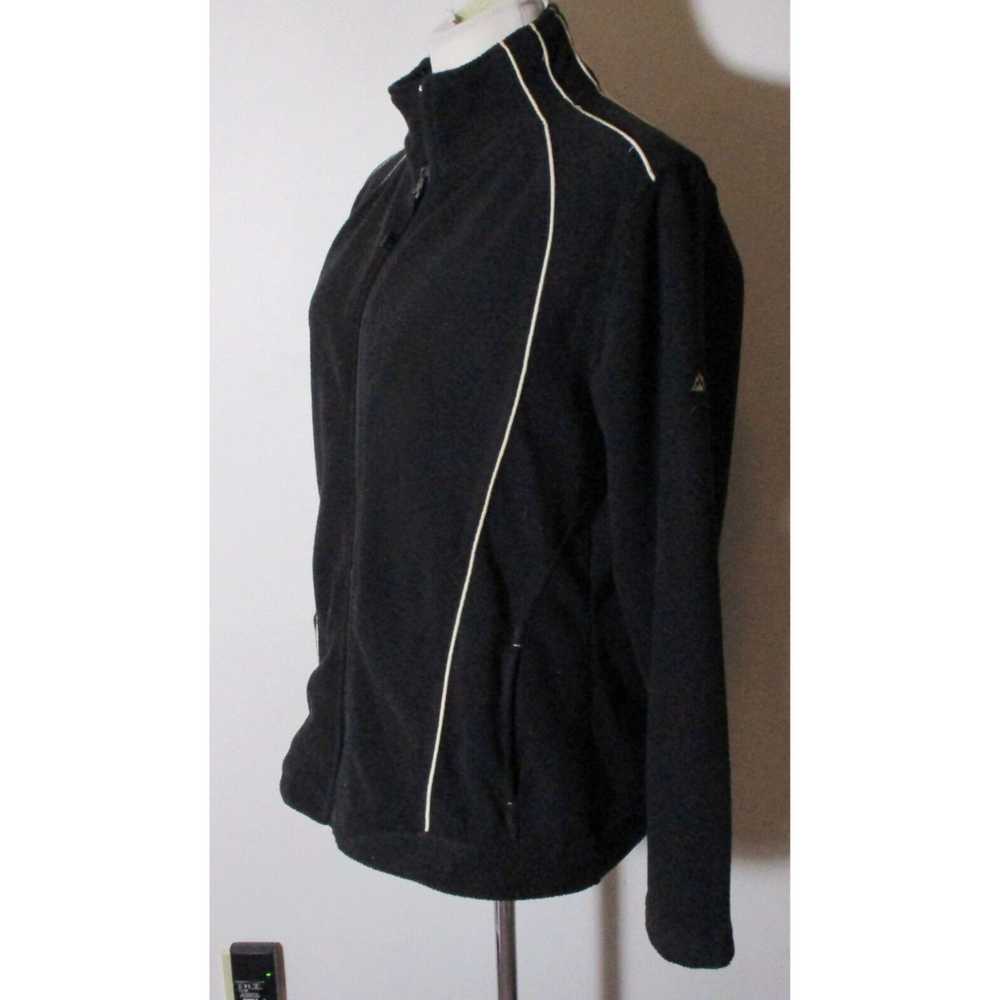 Vintage Black Full Zip Fleece Jacket for Women in… - image 1