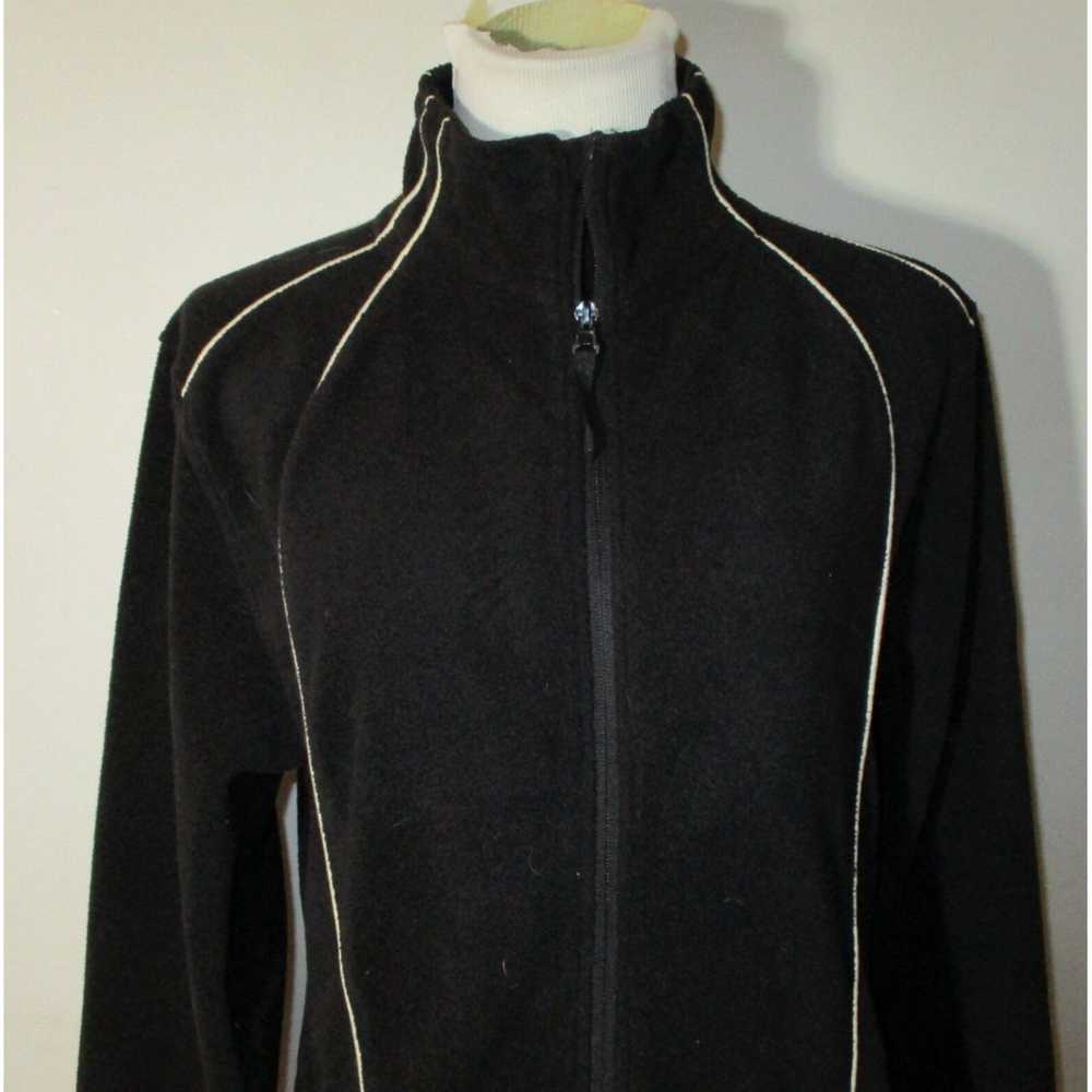 Vintage Black Full Zip Fleece Jacket for Women in… - image 4