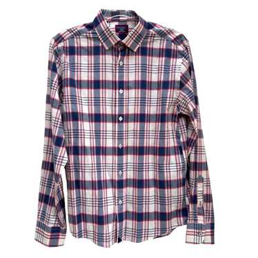 UNTUCKit UNTUCKit Slim Fit Blue Red Plaid Button-U