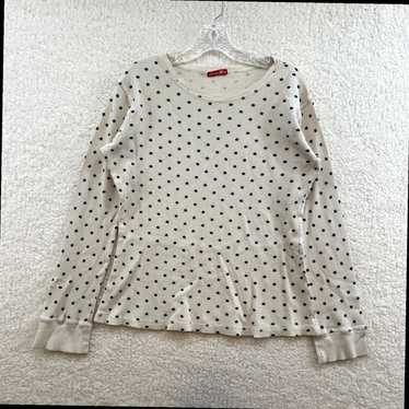 Vintage Ivory Cream Beige Star Embellished Therma… - image 1