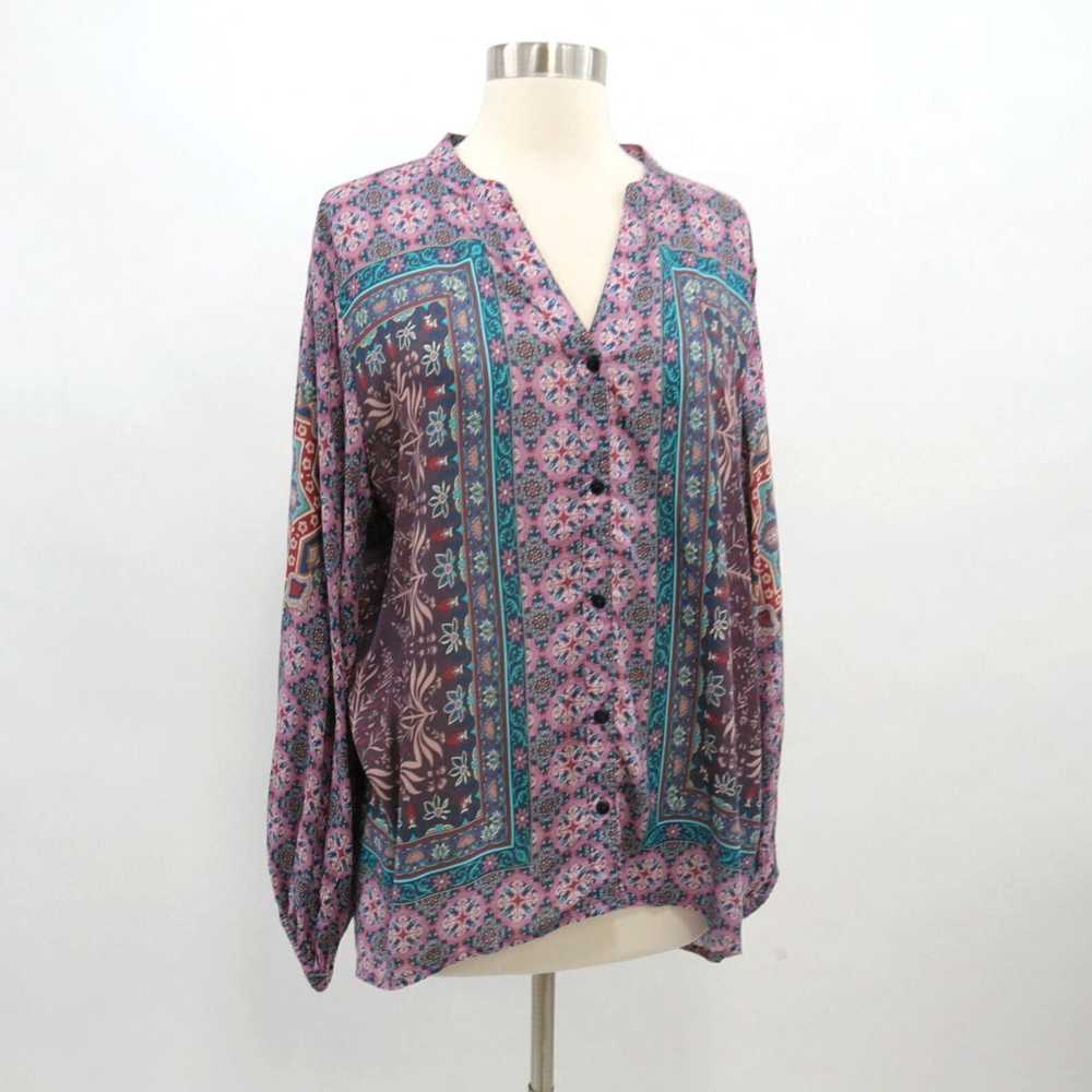 Iolani Womens Medium Pink Turquoise Print Modal B… - image 3