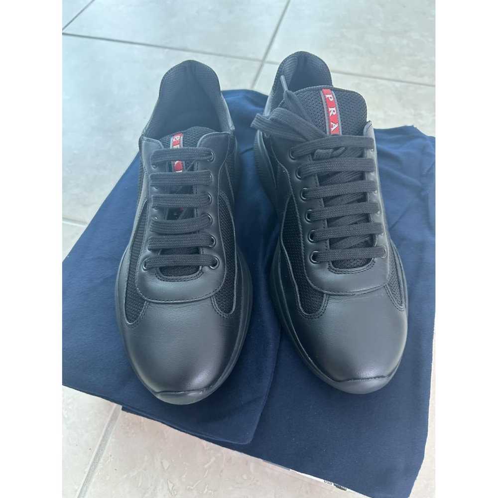 Prada Leather low trainers - image 2