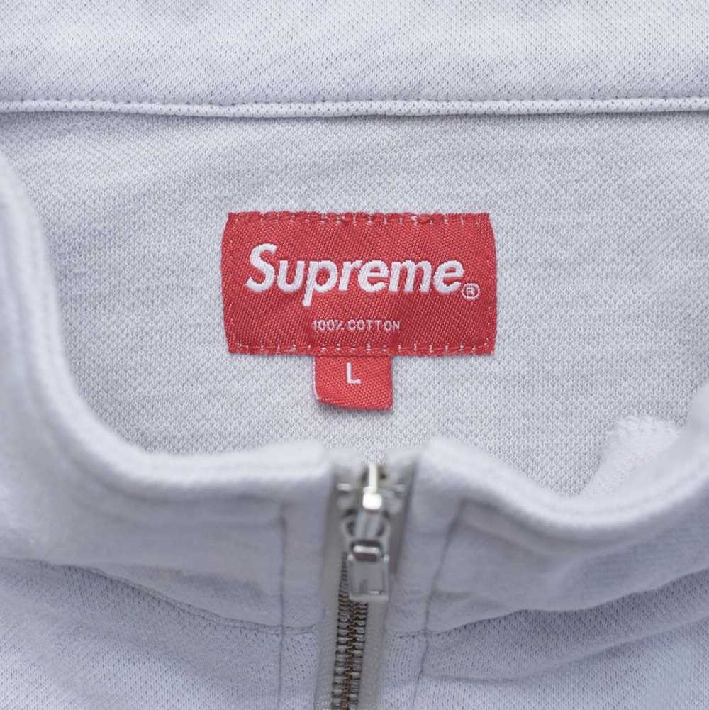 Supreme SUPREME WHITE HALF ZIP LOGO SWEATER - image 2