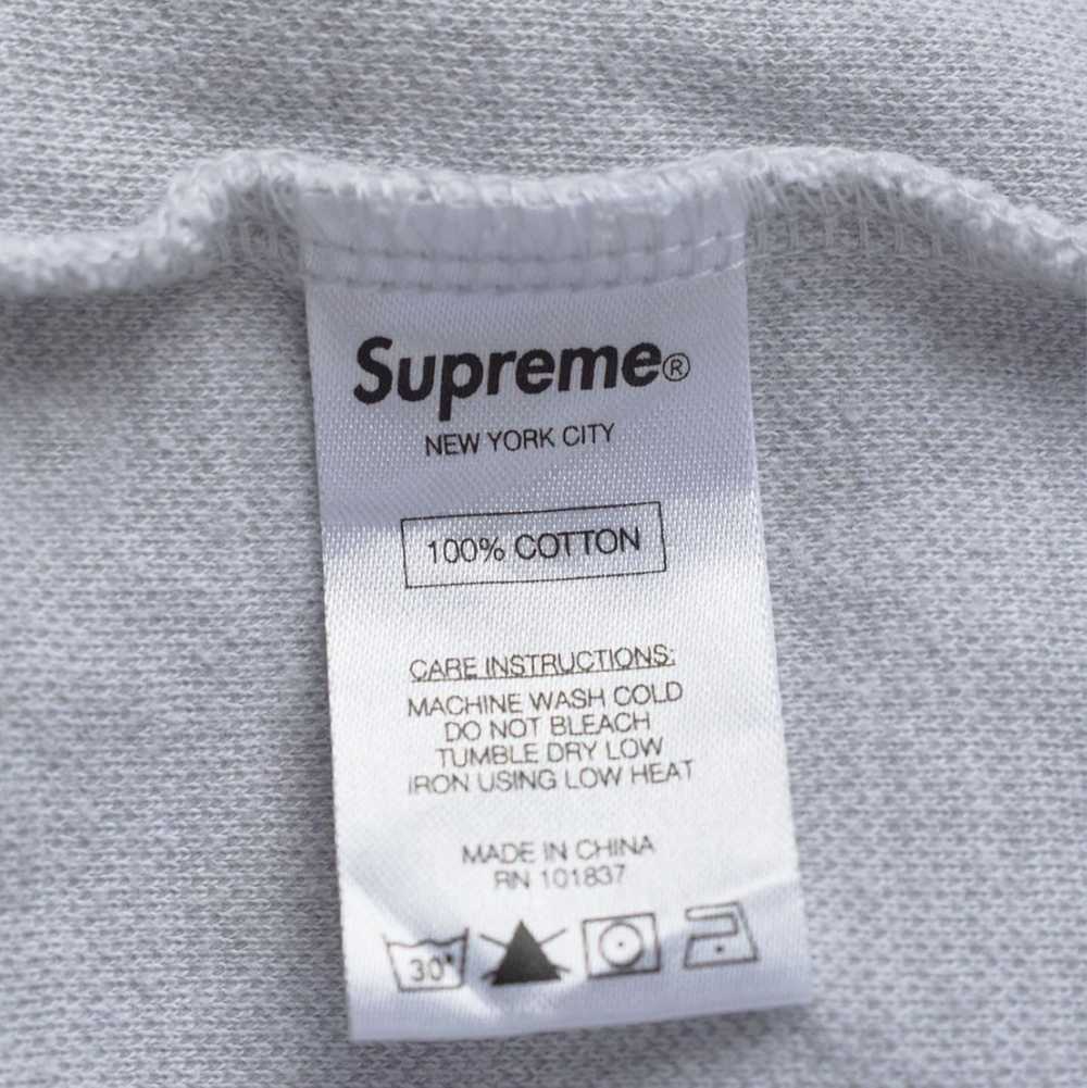 Supreme SUPREME WHITE HALF ZIP LOGO SWEATER - image 3