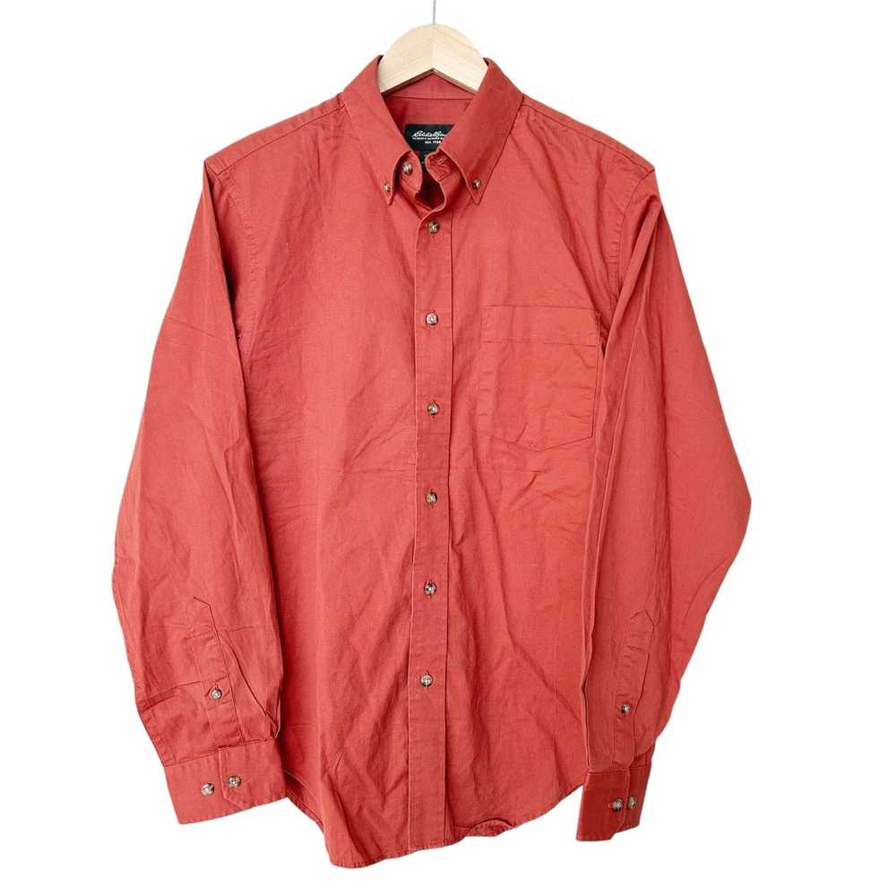 Eddie Bauer Eddie Bauer Orange Long Sleeve Button… - image 2