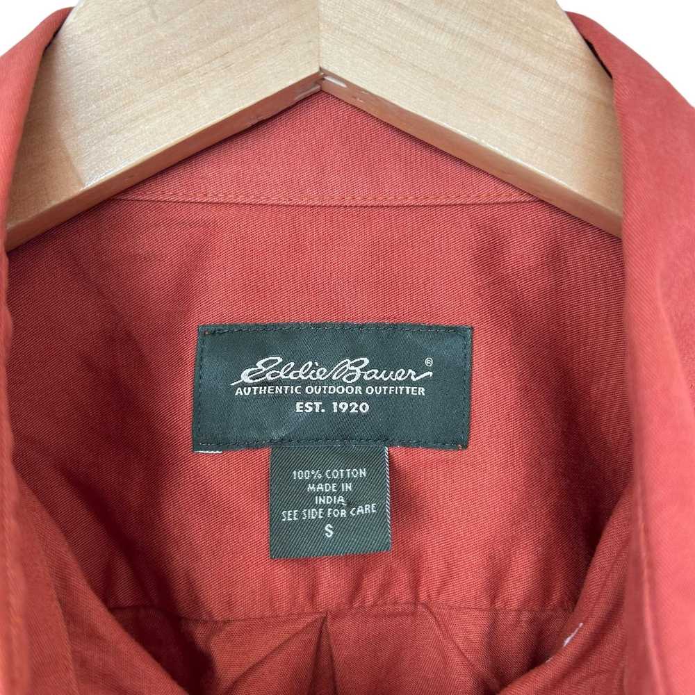 Eddie Bauer Eddie Bauer Orange Long Sleeve Button… - image 3