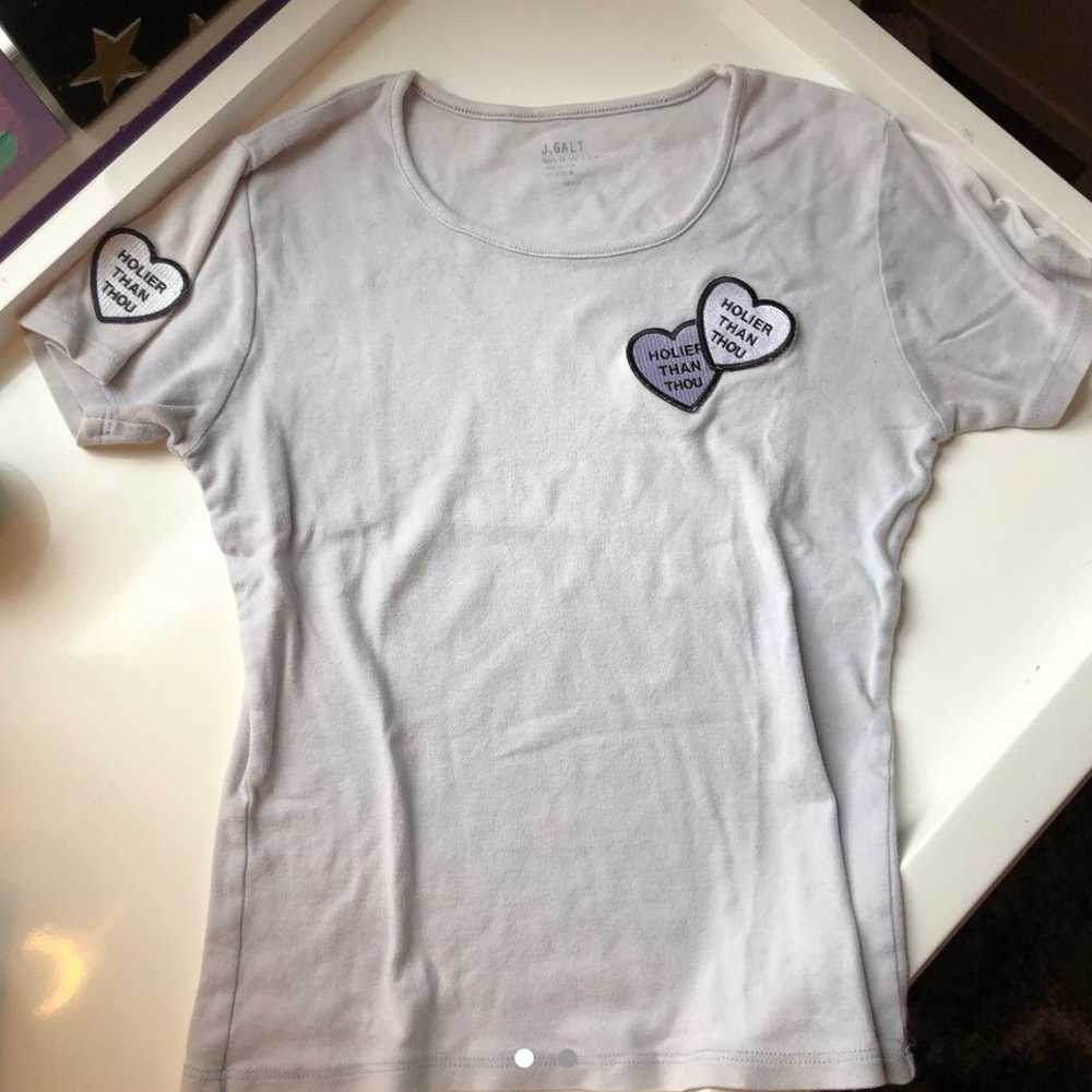 Brandy Melville Reworked Lavender Tee - image 1