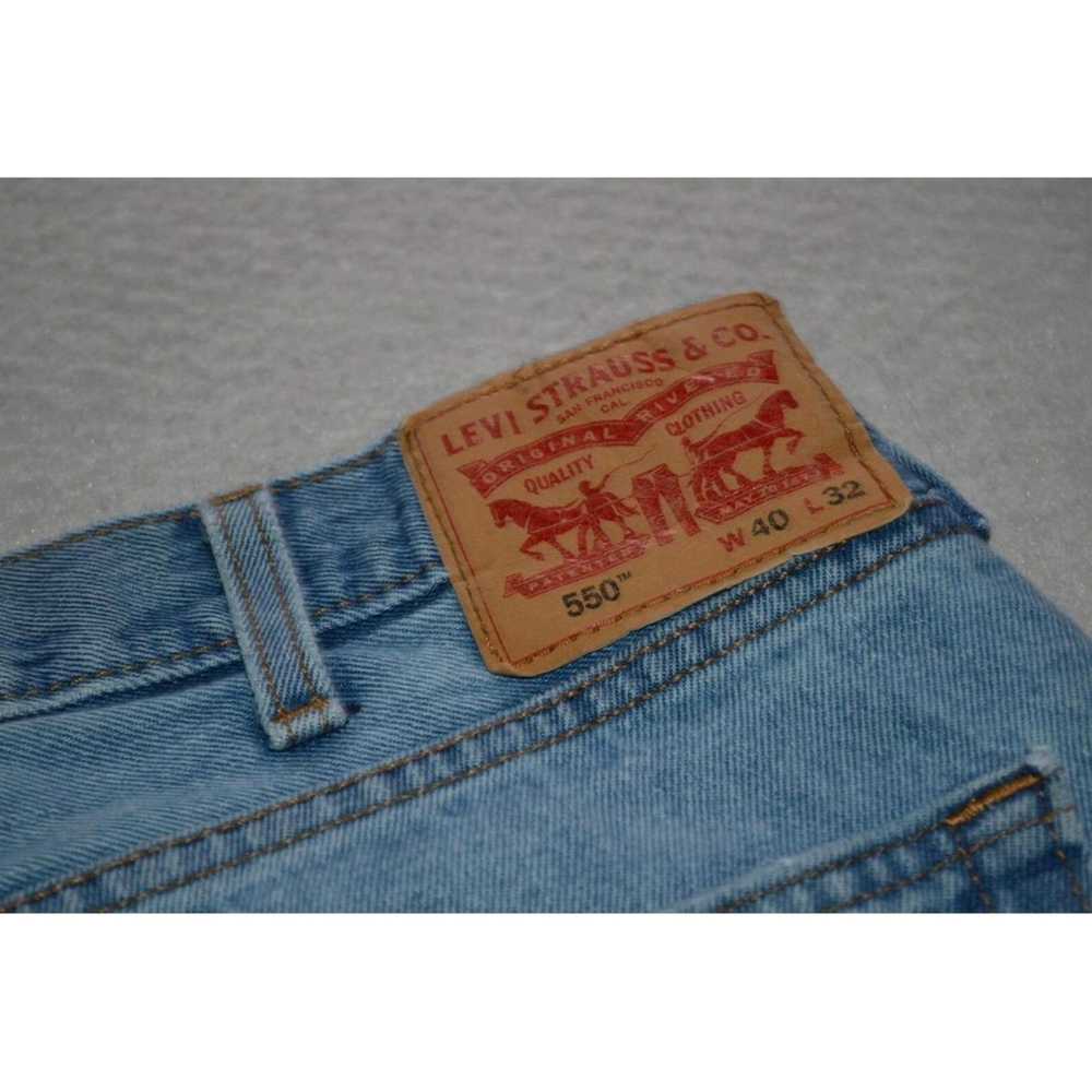 Levi's Authentic Mens Faded Blue Cotton Relaxed F… - image 1