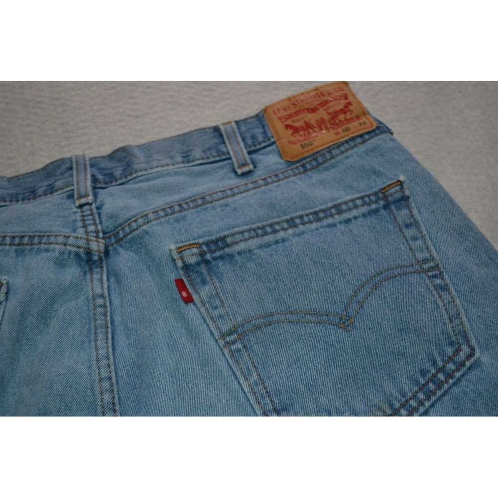 Levi's Authentic Mens Faded Blue Cotton Relaxed F… - image 7