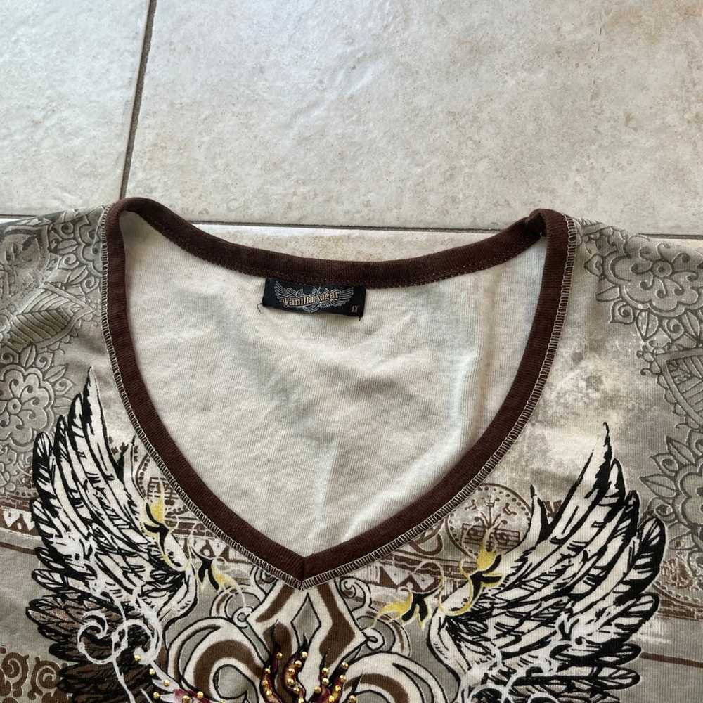 Rare Y2K Vanilla Sugar Women’s 1X 3/4 Sleeve top,… - image 9