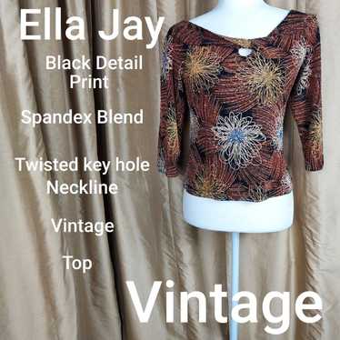 Vintage Ella Jay black detail top size SP