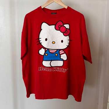 Vintage 1996 Hello Kitty Sanrio Red 2024 Big Print Sweatshirt