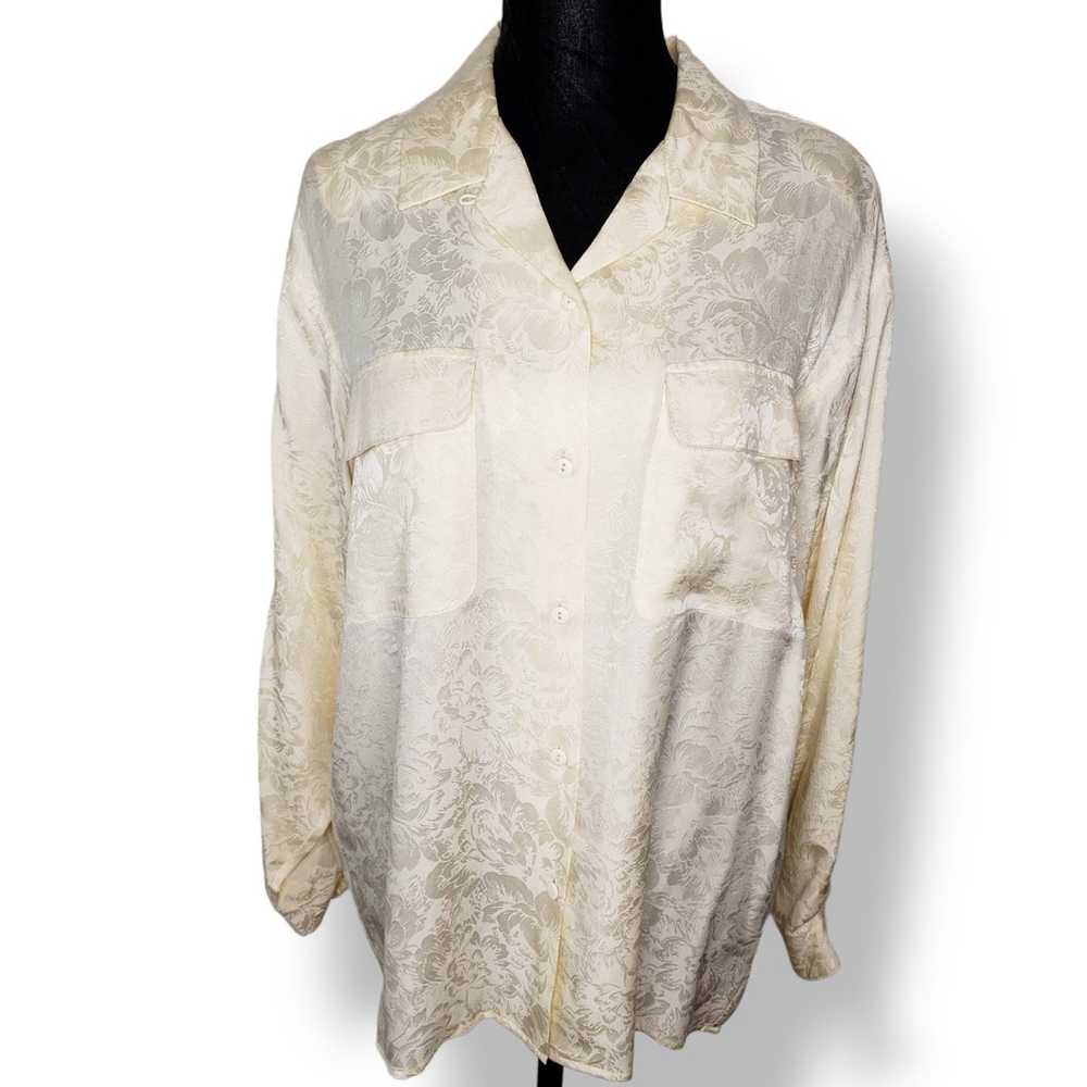 VTG 80s Anna and Frank Size Small Petite Blouse S… - image 1