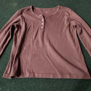 Brandy Melville (vintage) brown long sleeve - image 1