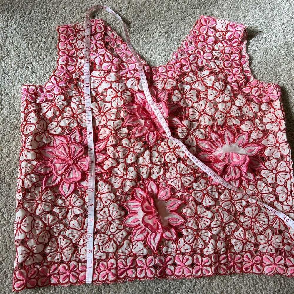 Fully Embroirdered Sheer Women's Blouse, Handmade… - image 6